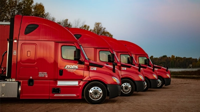 Roehl trucks in a row